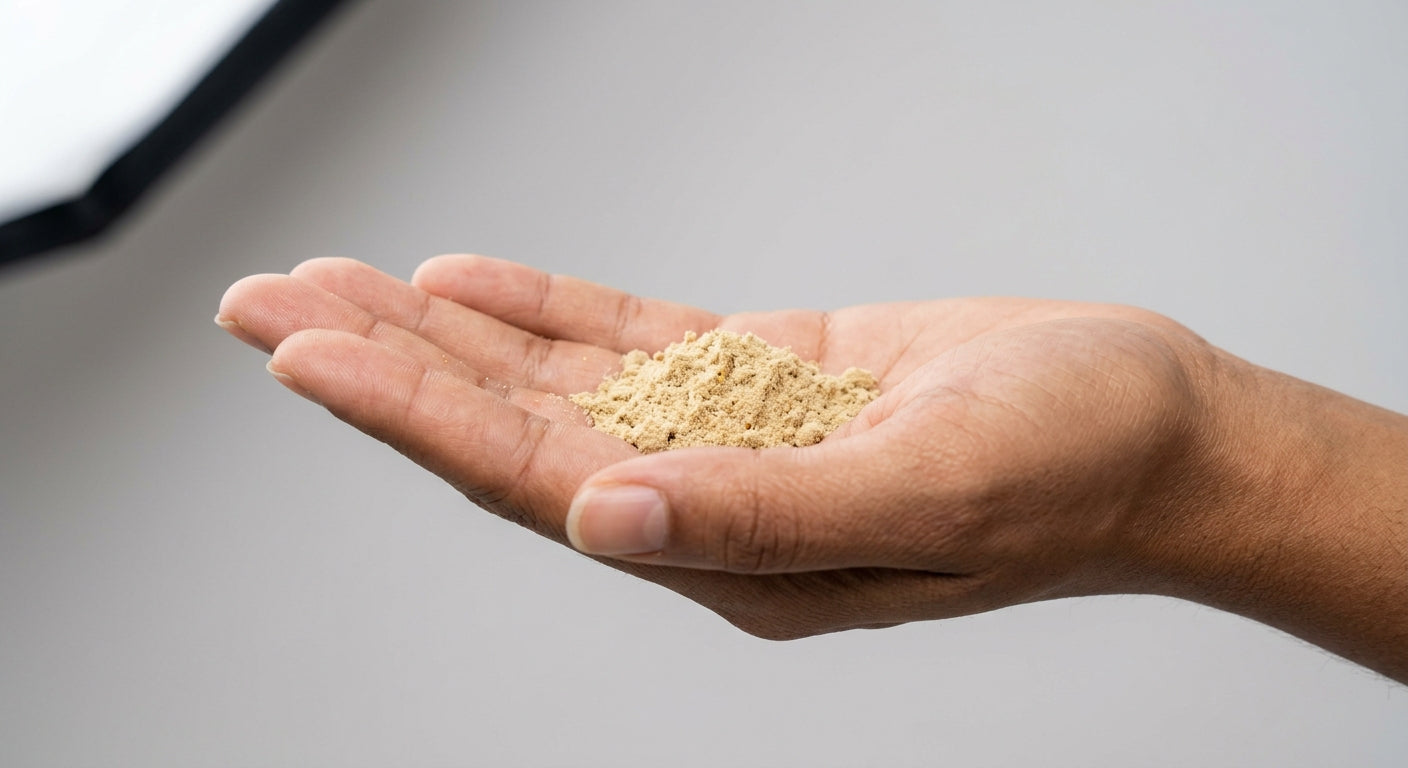 CBG Dry Sift Hash | Hemp-Derived | 7g (1/4 oz) – 56g (2 oz) — inhand