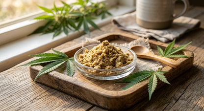 CBG Dry Sift Hash | Hemp-Derived | 7g (1/4 oz) – 56g (2 oz) — lifestyle