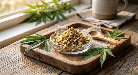 CBG Dry Sift Hash | Hemp-Derived | 7g (1/4 oz) – 56g (2 oz) — lifestyle