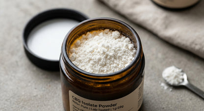 CBG Isolate Powder — 98%+ Pure | Lab-Tested | 1g – 28g — angle