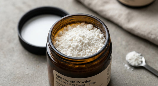 CBG Isolate Powder — 98%+ Pure | Lab-Tested | 1g – 28g — angle