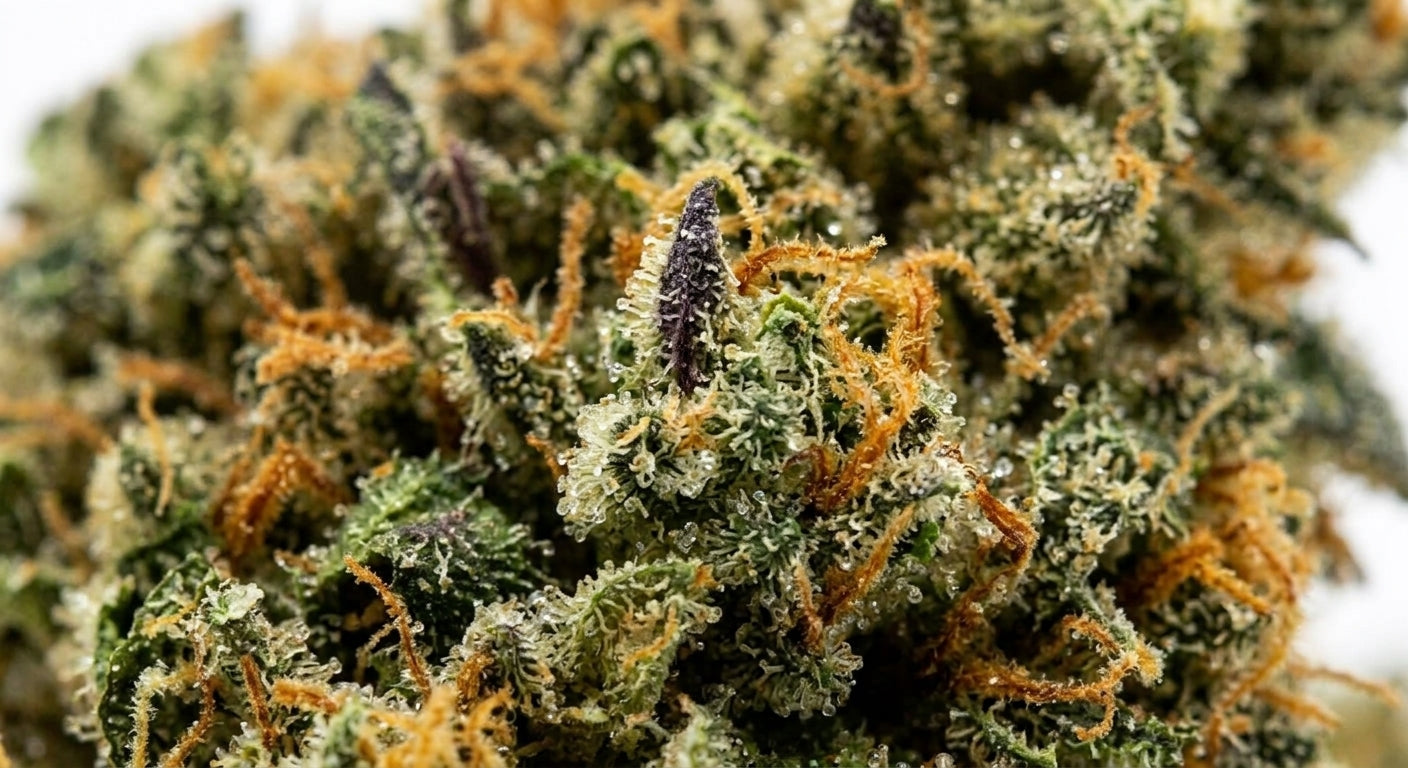 Diesel Puff CBD Hemp Flower — macro