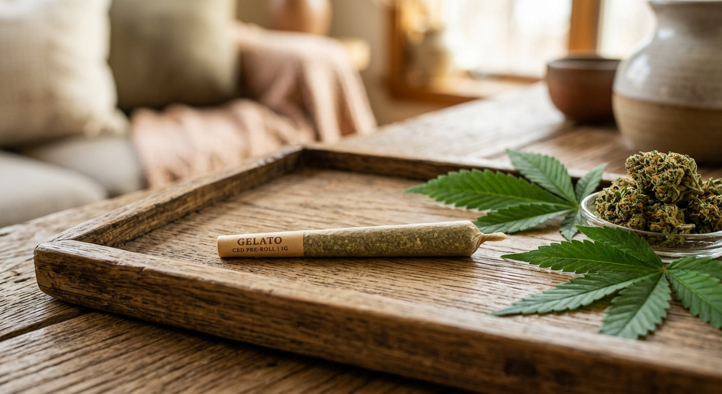 Gelato CBD Pre-Roll Joint — 1g | Hemp-Derived | Lab-Tested — lifestyle