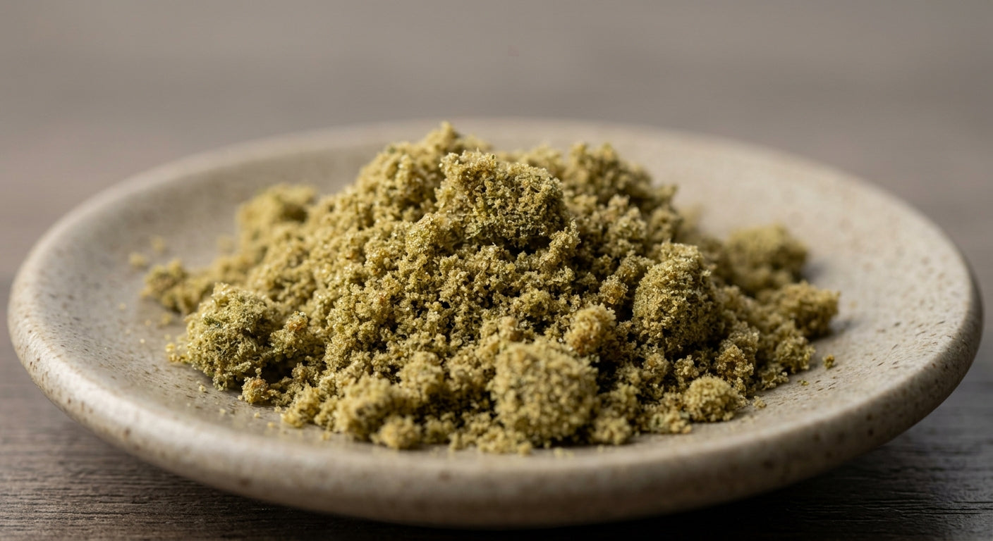 Pineberry CBD Kief — Strain-Specific | Lab-Tested | 1g – 14g — angle