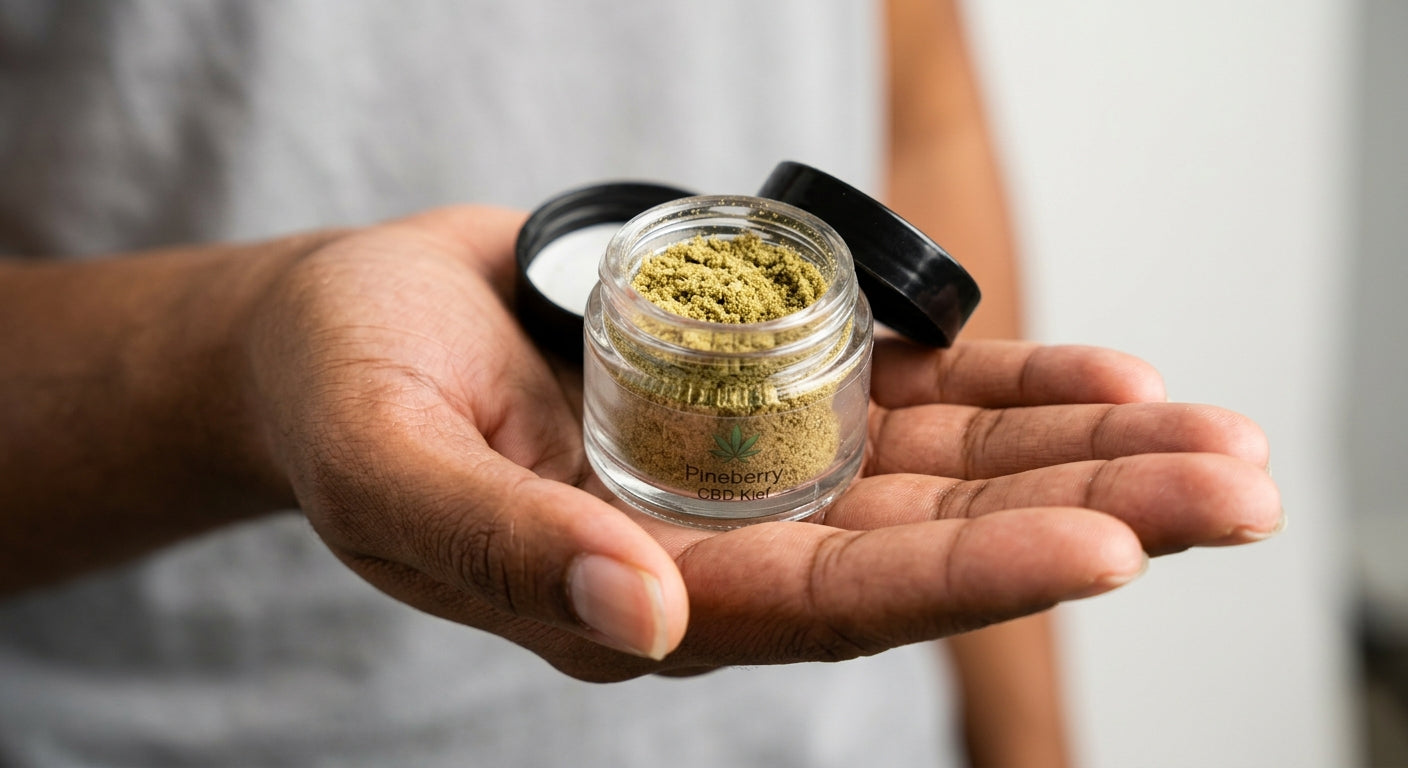 Pineberry CBD Kief — Strain-Specific | Lab-Tested | 1g – 14g — inhand