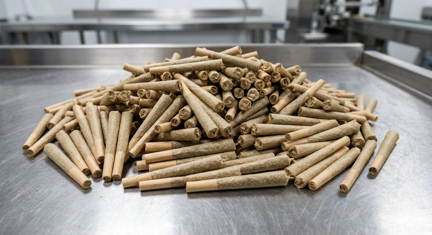 Wholesale CBG Pre-Rolls — pile