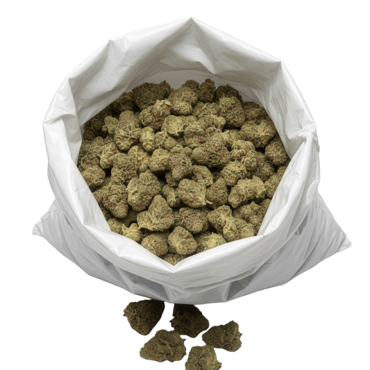 Wholesale photo of Zoap THCA hemp flower balanced hybrid AAA grade, bulk display of colorful trichome-rich buds with 33 percent THCA and aroma of tropical citrus and bubblegum