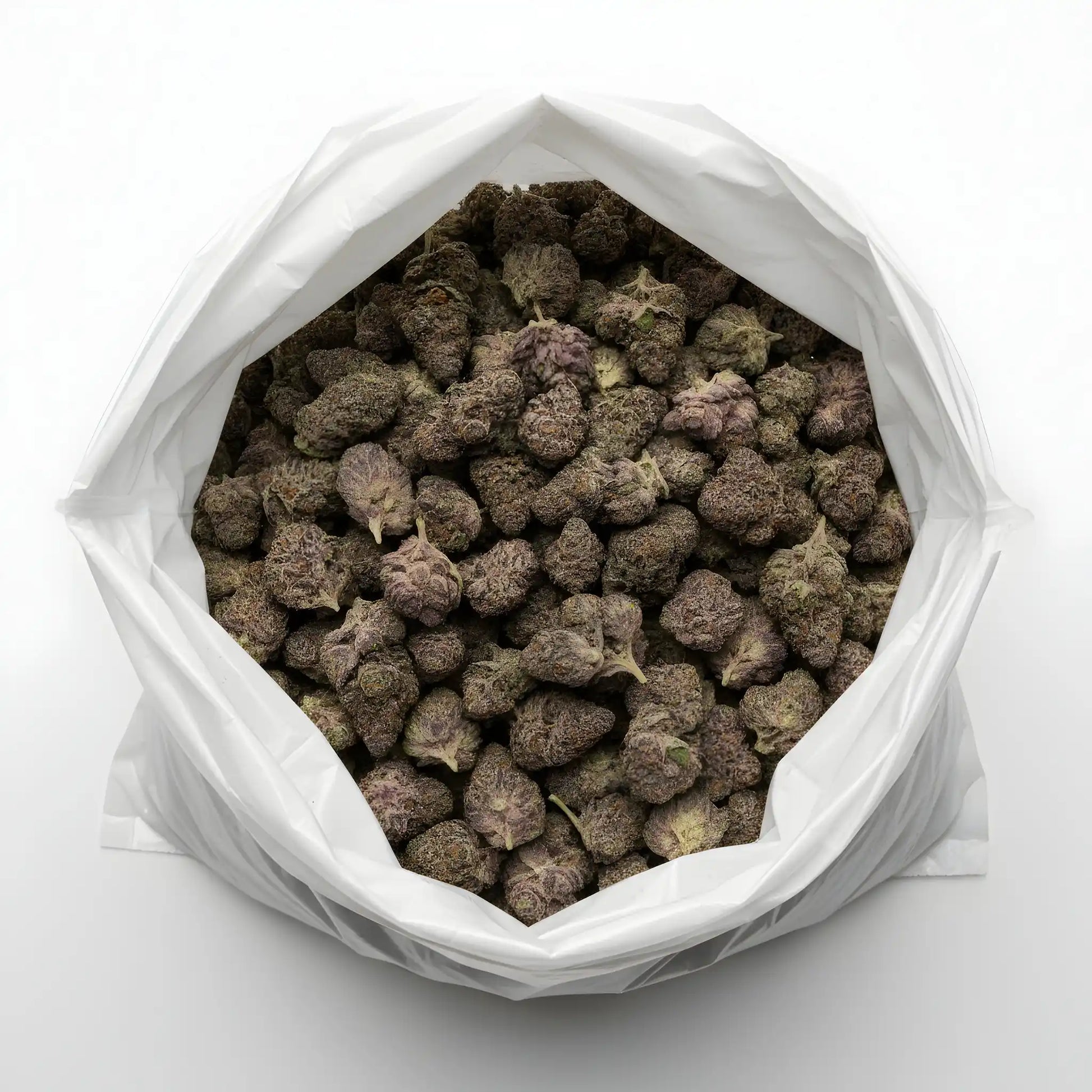 Wholesale photo of Candy Peaches THCa hemp flower hybrid AAA grade, bulk display of peach toned lime green buds coated in sugary trichomes, 25.8 percent THCa, Peach Rings x Candyland lineage | Hurcann
