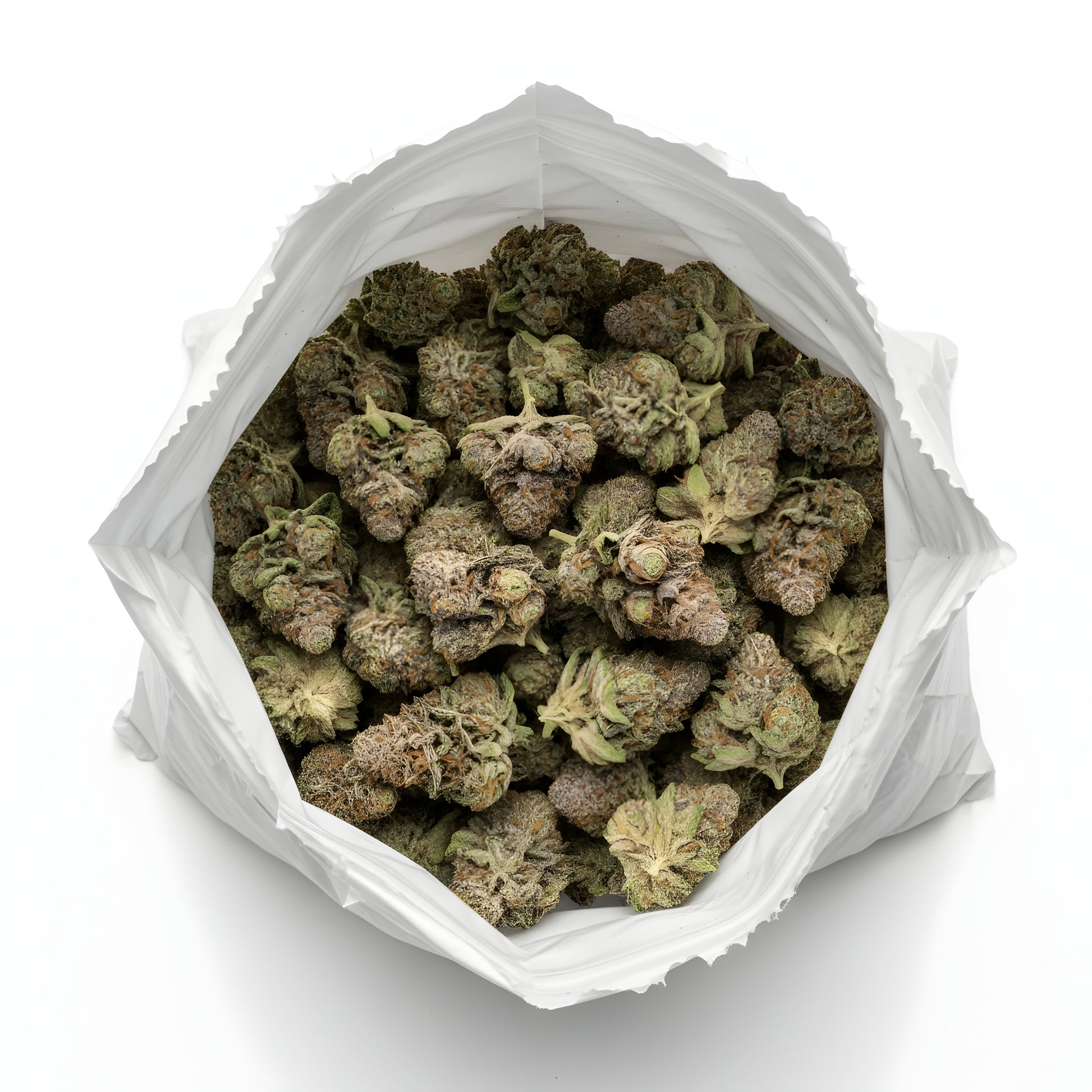 Wholesale photo of Strawberry Cherry THCA hemp flower hybrid AAA grade, bulk display of emerald green buds coated in trichomes, 28 percent THCA, Strawberry Cough x Cherry Pie lineage