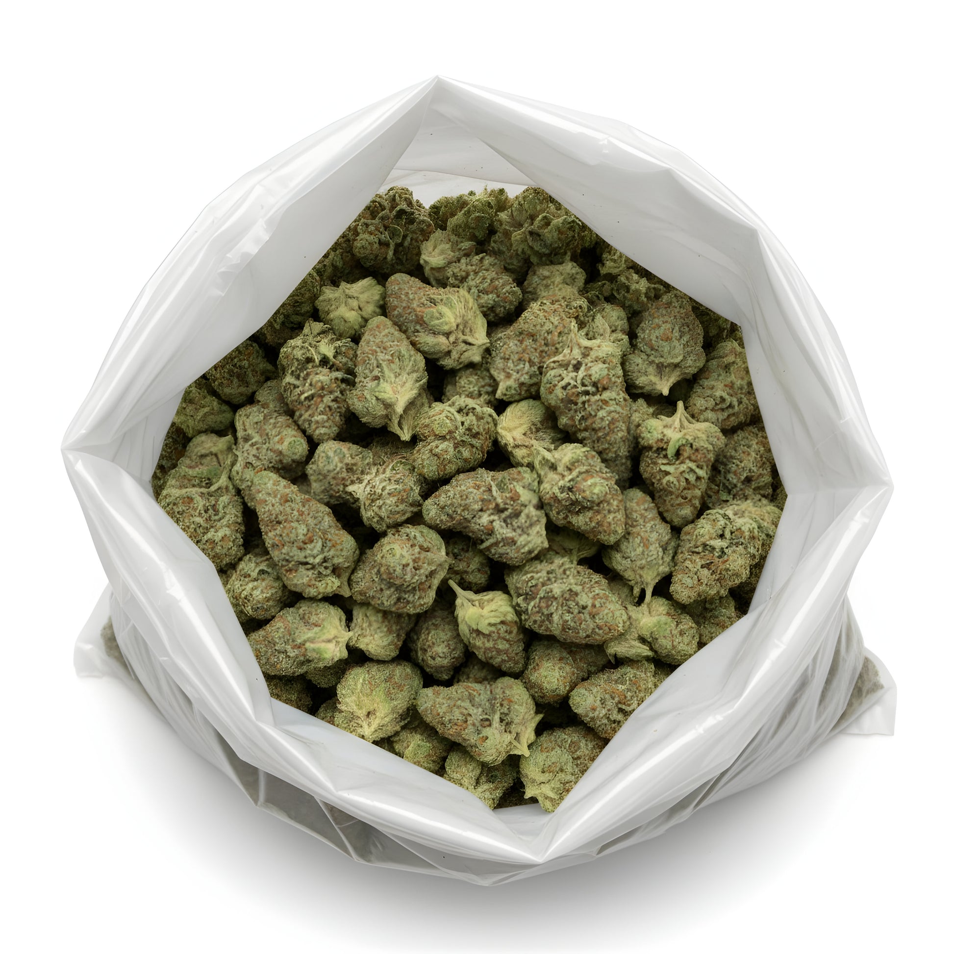 Wholesale photo of King Kong Killer THCA hemp flower indica dominant AAA grade, bulk display of massive resin rich buds with dark green hues, 31 percent THCA, Gorilla Glue #4 x King Louis XIII lineage